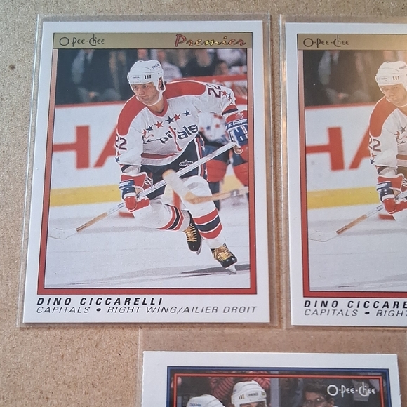 O-Pee-Chee Other - Capitals Dino Ciccarelli Hockey Trading Cards Set